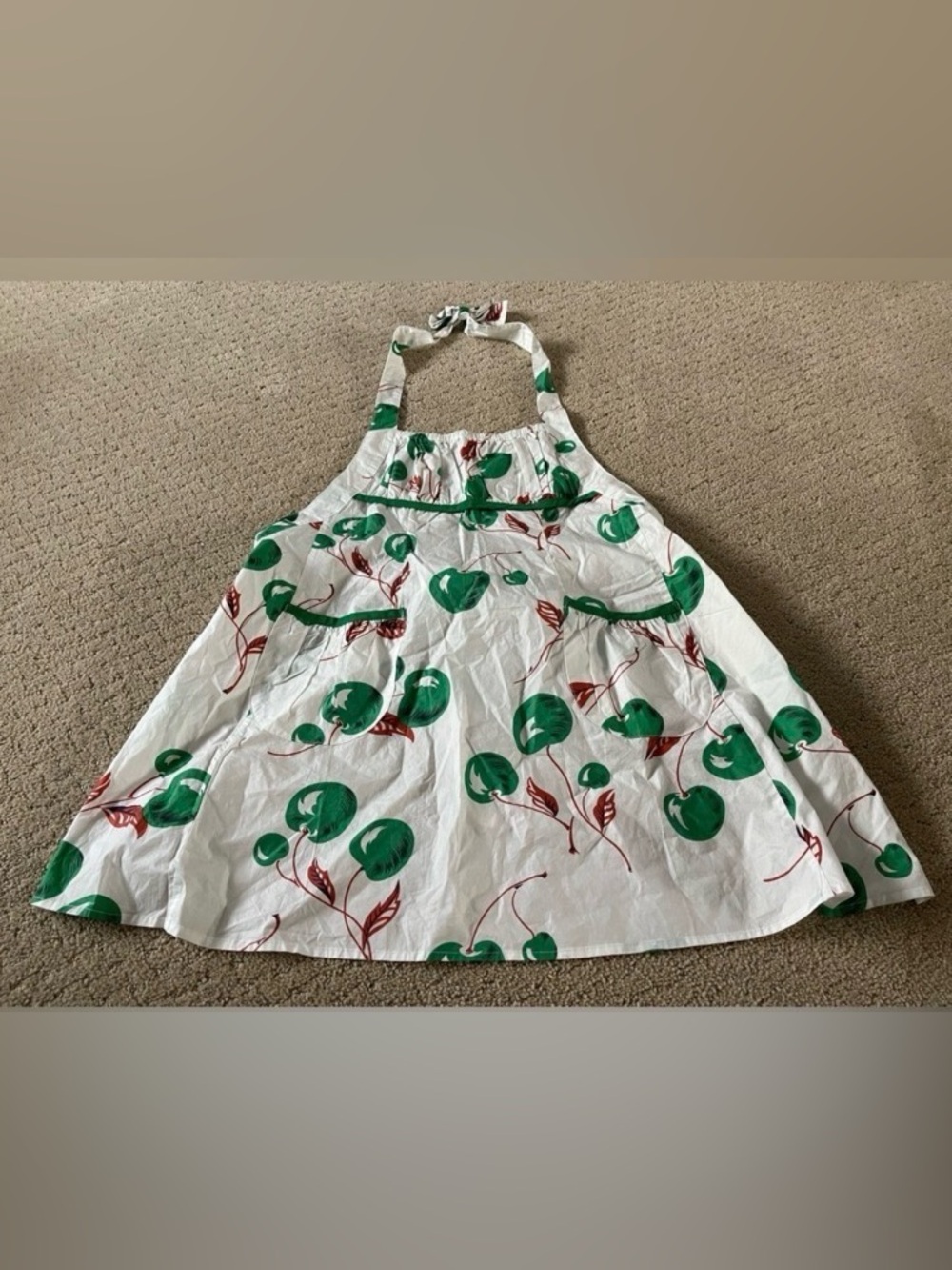 Cabi Green Cherry Apron